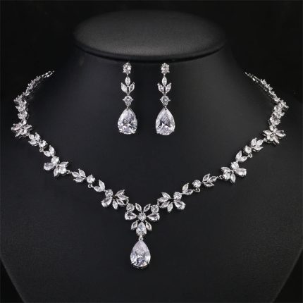 Luxury Crystal Zirconia Jewelry Set