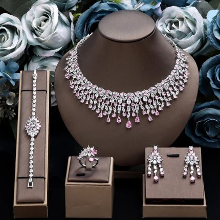 NILA 4-Piece Bridal Zirconia Jewelry Set