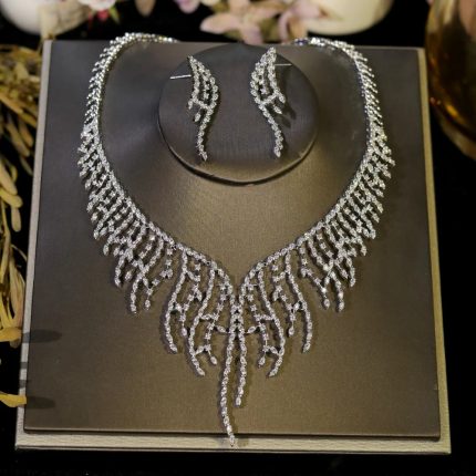 TOLA Elegant CZ Bridal Jewelry Set