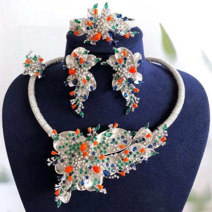 FLORA Luxe- 4Piece CZ Bridal Jewelry Set