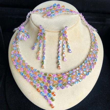 RENA Multicoloured gems Jewelry Set